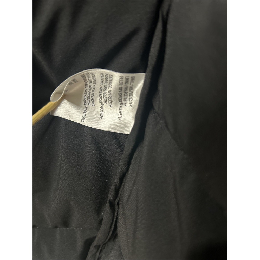 Calvin Klein Sorona Aura Black Hooded Puffer Jacket Mid-Length Women's Size Leg - Picture 11 of 16